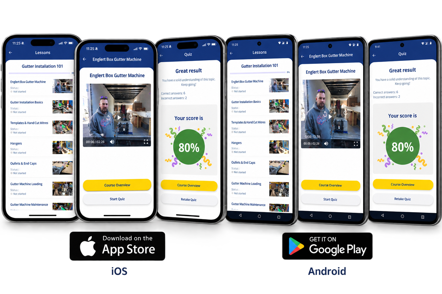 GutterApp Gutter School training available for iPhone and Android